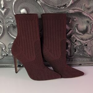 Steve Madden Maroon Heeled Boots